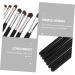 Healeved 14 Pcs Eye Makeup Brushes Makeup Bag Premium Eye Makeup Brush Princess Crown Hair Clip Wood Black - Buy Online on GoSupps.com