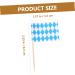 Zerodeko 1000 Pcs Oktoberfest Toothpick Banner Hawaiian Decor Food Labels Gingham Party Supplies Miniture Decoration Toothpick Flags Hawaiian Cocktail Picks German White - Buy Online on GoSupps.com