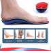 Walkomfy Heavy Duty Orthotic Insoles - Plantar Fasciitis Relief, High Arch Support - Men's 11-11.5, Women's 13-13.5 - Red - Buy Online on GoSupps.com