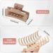 Shop Lolalet 8-Piece Large Hair Clips | Slipproof 8cm Jaw Clips for Thick Hair | Stylish Hair Accessories for Women & Girls - Pattern E - Buy Online on GoSupps.com