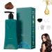 Nbzsmlkn Long Lasting Hair Dye Set Gray Hair Coverage Without Damaging the Scalp Long Lasting and Natural Hair Color Shampoo for Women and Men Brown