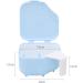 Darin 2Pack Denture Case - Denture Cleaning Container with Strainer Lid - Travel Retainer Box for Women and Men - Lightblue - Buy Online on GoSupps.com