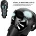 Gute 2-in-1 Knee and Elbow Pads Set for Motorcycle Gear - Adjustable Protector for Motocross, ATV, Skating - Black - Buy Online on GoSupps.com