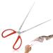 lasuroa Reptile Feeding Tongs 14.5in Snake Feeding Tongs Anti-Slip Corn Ball Python Accessories for Terrarium Extra Long Tweezers for Snake Tortoise Lizard Frog Spider
