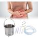Stainless Steel Enema Kit - 1.6L Bucket & Silicone Hoses for Detox & Household Cleaning - Buy Online on GoSupps.com