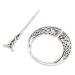MAGICLULU Vintage Viking Hairpins Metal Knot Hairpin Alloy Slide Hair Clip Hair Barrette Hair Bun Stick Viking Hair Stick Viking Hair Accessories Alloy Knot Hair Clip Metal Knot Hair Clip