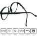 Shop Mini Stylish Reading Glasses | Round Frame Free Case 1.5 Diopters for Men & Women - Perfect Prescription Reading Aid - Buy Online on GoSupps.com
