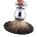 Men's Fashionable Shaving Brush - Faux Badger Hair Face Cleaning Tool | Silver Plastic Handle - International Shipping Available - Buy Online on GoSupps.com