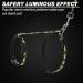 SCIROKKO Escape Proof Cat Harness and Lead Set - Luminous Moon and Star Design, Adjustable for Outdoor Walking - Safety Buckle, Black - Buy Online on GoSupps.com