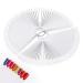100 pieces transparent nail tips fans for nail presentation and nail art perfect nail design presentation and practice