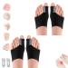 Premium Bunion Corrector Sock - Browsluv Premium Toe Bunion Corrector - Bunion Corrector for Women - Comfortable Orthopedic Bunion Toe Corrector Big Toe Straightener Brace (2 Pcs Black)