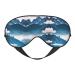 Landscape with Mountains Print Double-Sided Eye Mask Soft and Light Blocking for Enhancing Sleep Quality