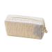 New Embroidered Sequin Makeup Bag with Large Capacity High Appearance Cute Portable Storage Bag Washing Bag (White)