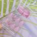 French Pink Glitter Press on Nails | Medium/Short Round Acrylic False Nails with Glossy Finish and Sequin Designs - Women/Girls Stick-on Nail Tips - Buy Online on GoSupps.com