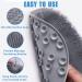 GAOYAING Foot Scrubber & Shower Massager for Men & Women - Improve Circulation, Soothe Achy Feet, Reduce Pain - Non Slip with Suction Cups - Grey - Buy Online on GoSupps.com