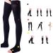 Compression Calf Sleeves Firm Support Footless Compression Socks High Elastic Polyester Fabric for Varicose Veins Improve Blood Circulation Unisex 1 Pair Black S (Black L) Black Large - Buy Online on GoSupps.com