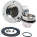 Shenghuiss 1-1/2 Stainless Steel Boat Deck Fill Kit | Gas/Water/DEO Fuel Cap | Marine Grade 316 Angled Neck | Keyless Cap | 38mm - Buy Online on GoSupps.com