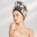 Funny Cats Hair Towel Wrap - Quick Drying Hair Turban with Button | Best Hair Drying Towel for Effortless Style - Buy Online on GoSupps.com
