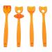 4-Part Lip-Tongue Muscle Trainer for Oral Flexibility & Rehabilitation - Large Orange - Buy Online on GoSupps.com