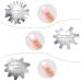 6 Piece Stainless Steel Nail Manicure Edge Trimmer Kit - French Smile Line Cutter Tool for Acrylic & Gel Nails - Includes 6 Patterns - Silver - Buy Online on GoSupps.com
