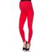 SOFTSAIL Maternity Leggings - Red Over Bump High Waisted Pregnancy Pants with Belly Support - Buy Online on GoSupps.com