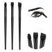 3Pcs Eyeliner Brush Kit Professional Eyebrow Brush Flat & Fine Angled Eyeliner Brush Slanted Angled Brow Brush Eye Makeup Brushes & Tools for Eyeshadow Cosmetics Shaping Eyebrows