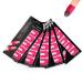 Reusable Easy Nail Polish/Nail Guards Protectors Gel Nail Tips Anti Spill Holder Clip Cap Cuticle Guard Skin Barrier Manicure Tool for Women(Pink 10 Pack)