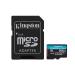 Kingston 256GB microSDXC Canvas Go Plus 170MB/s Read UHS-I, C10, U3, V30, A2/A1 Memory Card + Adapter (SDCG3/256GB) microSD Card 256GB Faster (Up to 170 MB/s) Single