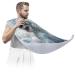 Ocean Shark Beard Bib Apron Beard Hair Catcher for Men Shaving Fathers Day Anniversary Christmas Gifts for Dad Husband Beard Bib with 2 Suction Cups
