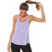 Xia&Han Womens Solid Undershirt Cami Yoga Tank Sleeveless Tops Quick Dry Vest Blouse Shirts Activewear Purple - Buy Online on GoSupps.com