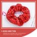 Red Sequin Hair Ties - 4pcs Christmas & Valentine's Day Elastic Ponytail Holders for Women & Girls - Buy Online on GoSupps.com