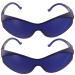 Milisten 2 Pack IPL Glasses Protective Glasses UV Glasses Hair Removal Eye Patch Blue