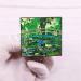 Monet Water Lilies & Japanese Bridge Enamel Lapel Pin - Art Style Graduation Badge - Buy Online on GoSupps.com