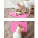 Toplory Waterproof Non-Slip Silicone Bowl Pad for Dogs & Cats | 53x37cm Pink Feeding Mat - Durable & Easy to Clean - Buy Online on GoSupps.com