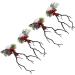 2 Pairs Christmas Hair Pins Reindeer Antlers Clips for Costume Party School Event - Buy Online on GoSupps.com