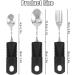3-Part Stainless Steel Flexible Cutlery Set | Portable Utensils for Disabled & Elderly | Adaptive Eating Solutions - Buy Online on GoSupps.com