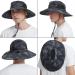 EINSKEY Waterproof Wide Brim Sun Hat in 05 Dark Grey Camo - Unisex Bucket Hat for Fishing, Hiking, Safari - Foldable Boonie Hat for Garden and Beach - Buy Online on GoSupps.com