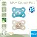 MAM Original Latex Pacifiers 0-6 Months - Set of 4 with Sterilized Transport Boxes | Natural Rubber Baby Soothers - Buy Online on GoSupps.com