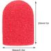Nail Art Sanding Cap Set - Manicure Pedicure Tool for Home Salon (Red) - 16 x 25mm - Buy Online on GoSupps.com