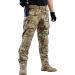 IDOGEAR Multicam Combat Pants with Knee Pads - Tactical Camo Trousers for Airsoft, Hunting, and Military - 30W x 31L - Buy Online on GoSupps.com