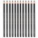 12Pcs Black Waterproof Eyebrow Pencils for Tattoo and Contouring, Tattoo and Makeup