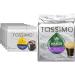 Tassimo Gevalia Dark Italian Roast Coffee Single Serve T-Discs 166g (5 Boxes of 12 T-Discs) & Nabob Caf Crema Coffee Single Serve T-Discs 110g Coffee + Nabob Caf Crema Coffee