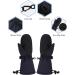 Buy Pesaat Children's Ski Gloves - Waterproof Windproof Thick & Warm for Boys & Girls (Ages 2-4) - Buy Online on GoSupps.com