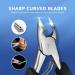 Kaasage Podiatrist Toenail Clippers for Thick Nails - Surgical Stainless Steel, Sharp Curved Blades, Anti-Slip Handle - Professional Nail Cutter for Men, Women, Seniors - Modern Design - Buy Online on GoSupps.com
