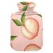 Hot water bottles with cover fruit pink peaches hot water bag for pain relief headaches back pain hot water bag 2 liters