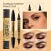 2 in 1 Magic Eyebrow Pencil - Microblade Eyebrow Pen for Natural Makeup - Gold-Black - Buy Online on GoSupps.com
