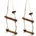 2X double swing bird swing for budgies natural wood swing for birds