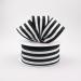 Vertical Stripe Wired Edge Ribbon (1.5  Black White) - 10 Yards : RX9135X6 - Buy Online on GoSupps.com