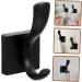 Cabilock 3pcs Single Clothes Hook Clothing Storage Hooks Coat Hooks Towel Hook Coat Rack Aluminum Alloy Black - Buy Online on GoSupps.com