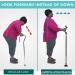 Crutches Carry-On Or Wheelchair Bag Aluminum Alloy Adjustable Self-Supporting Traction Technology Unisex Black for The Elderly Interesting - Buy Online on GoSupps.com